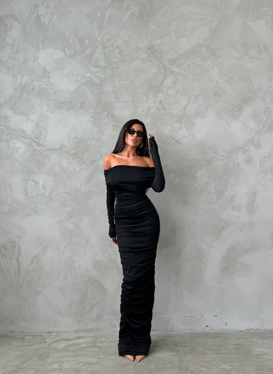 Madonna Yaka Streç Elbise